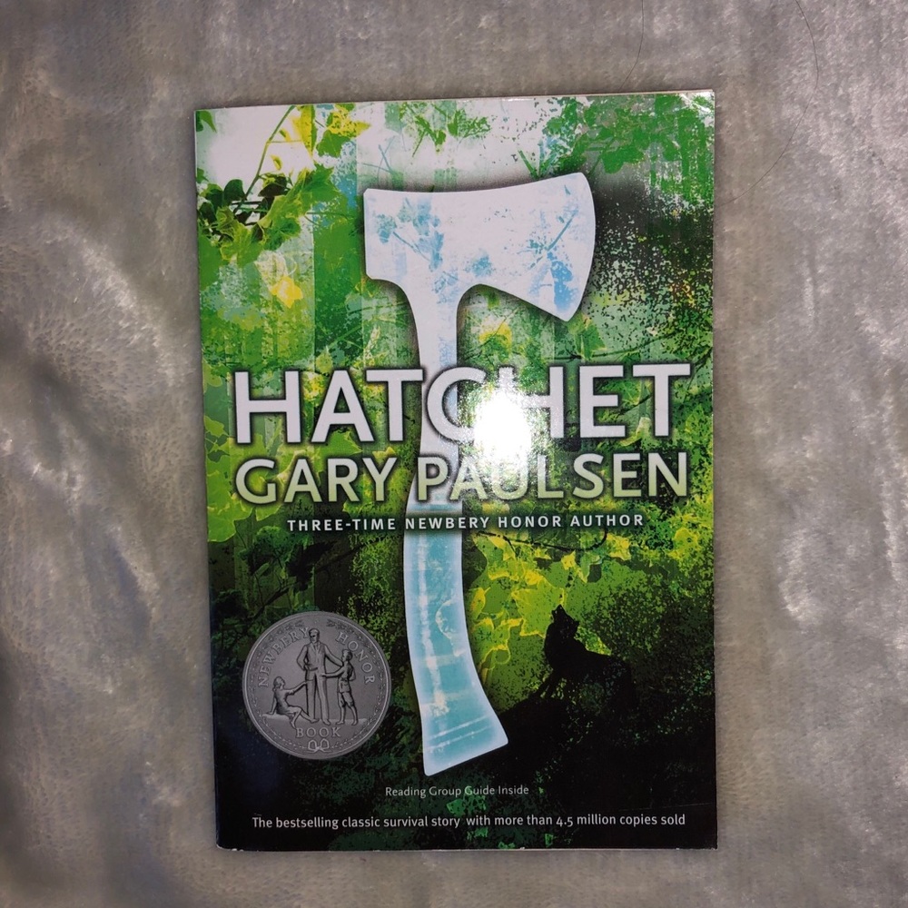 “hatchet” by gary paulson paperback book